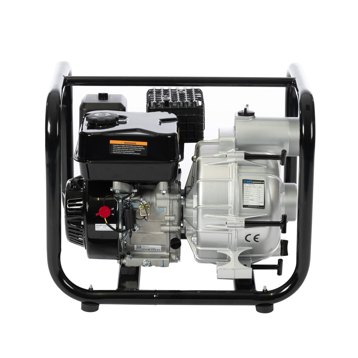 SGS 212cc Petrol Dirty Water Pump - 3 Inch / 80mm Suction & Discharge - 4 Stroke